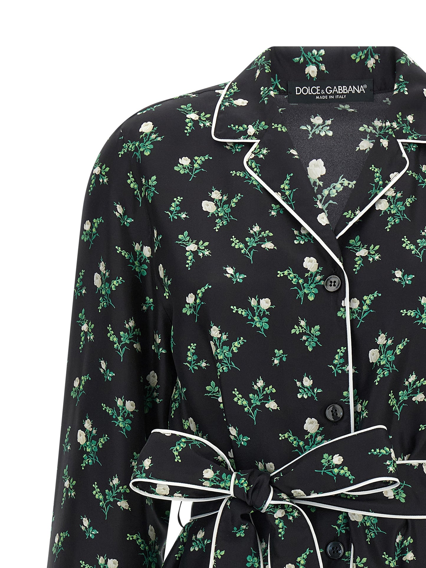 Dolce & Gabbana Schwarze Seidenbluse