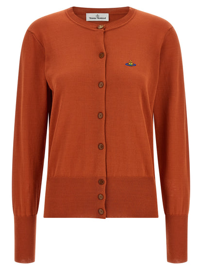 Vivienne Westwood Orange Baumwollstrickjacke