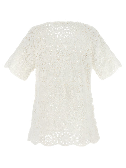 Comme Des Garçons Weißes Baumwoll-T-Shirt