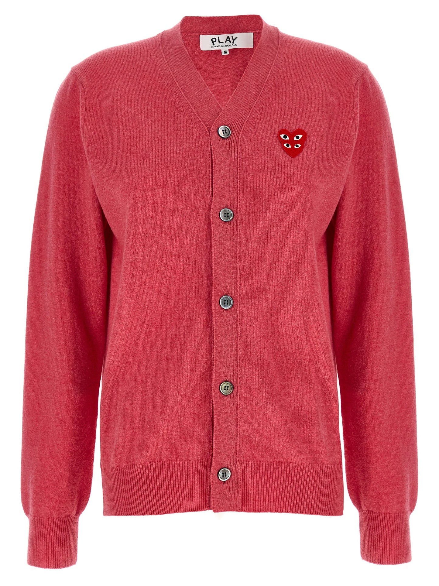 Comme Des Garçons Play Mehrfarbige Wollstrickjacke