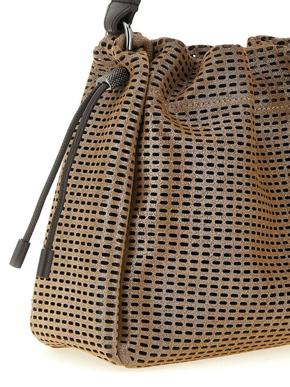 Brunello Cucinelli Braune Kalbsleder-Handtasche