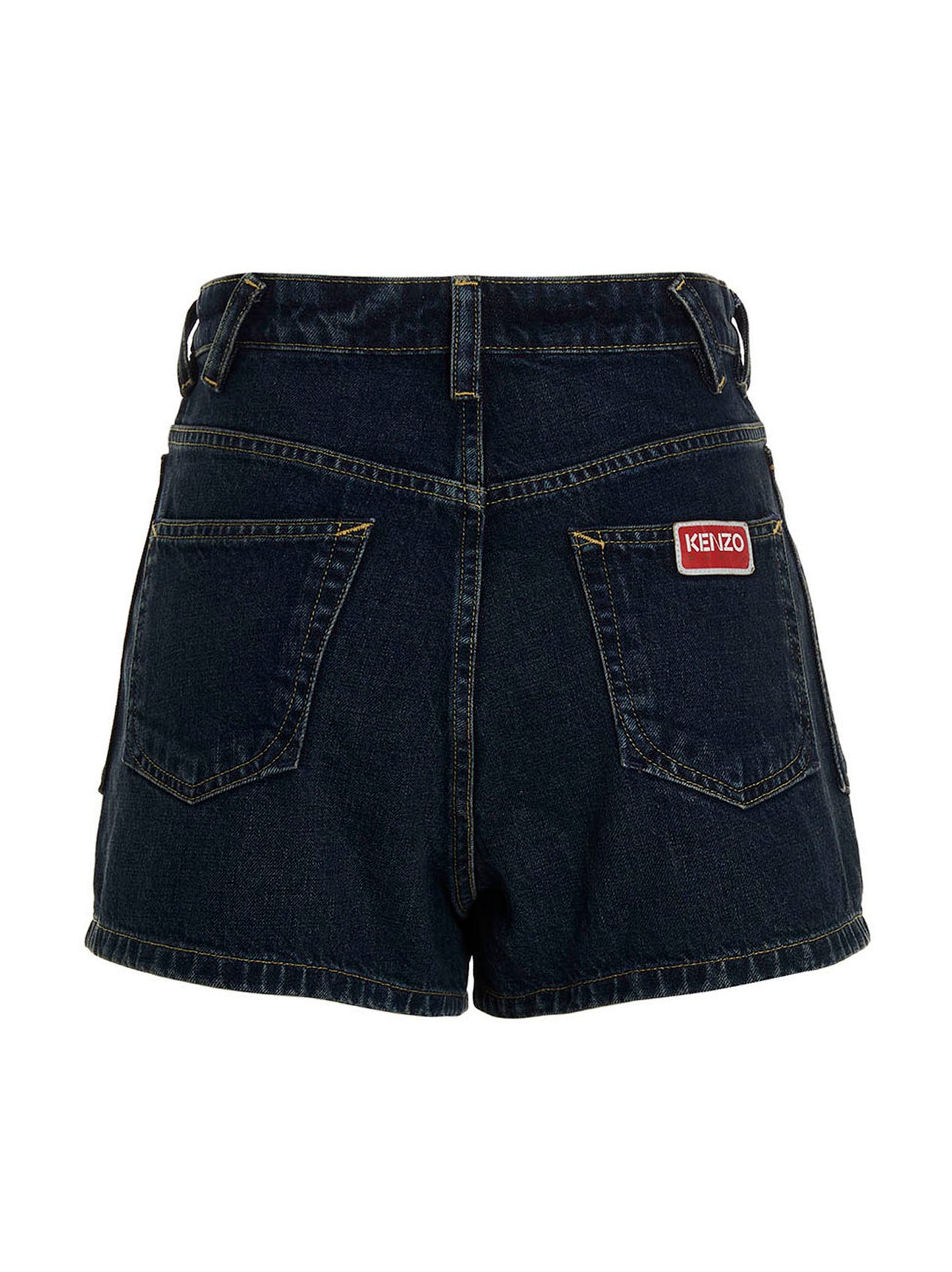 Kenzo Blaue Baumwoll-Bermudashorts