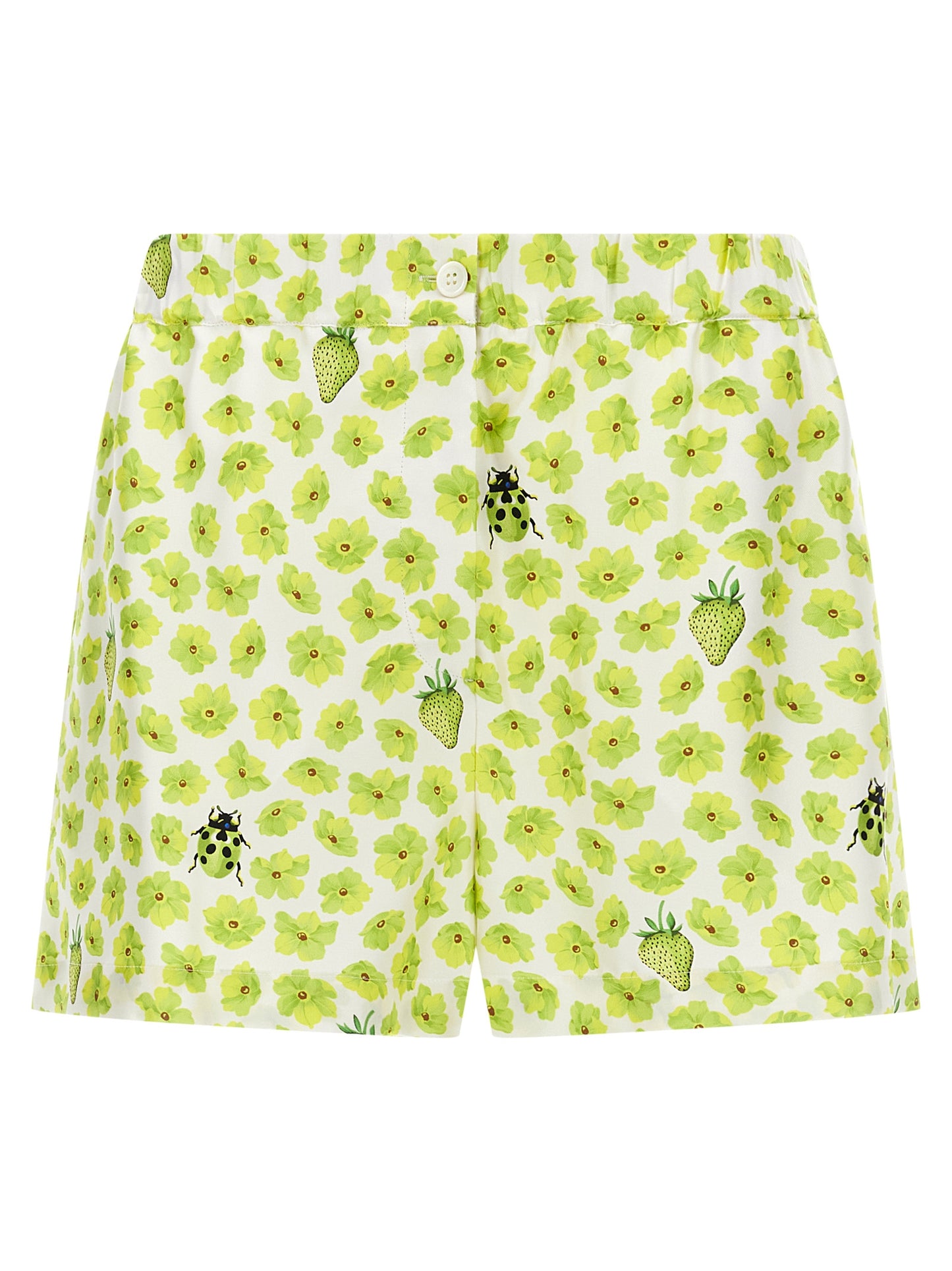 Versace Mehrfarbige Cargo-Shorts aus Seide