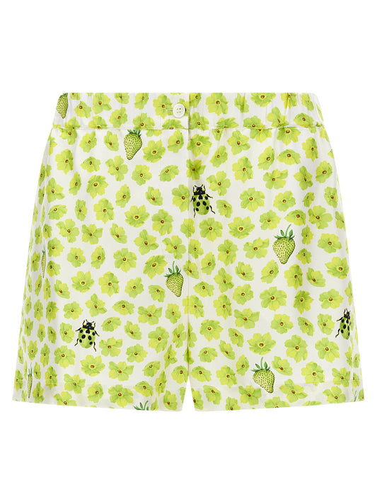 Versace Mehrfarbige Cargo-Shorts aus Seide