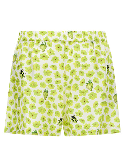 Versace Mehrfarbige Cargo-Shorts aus Seide