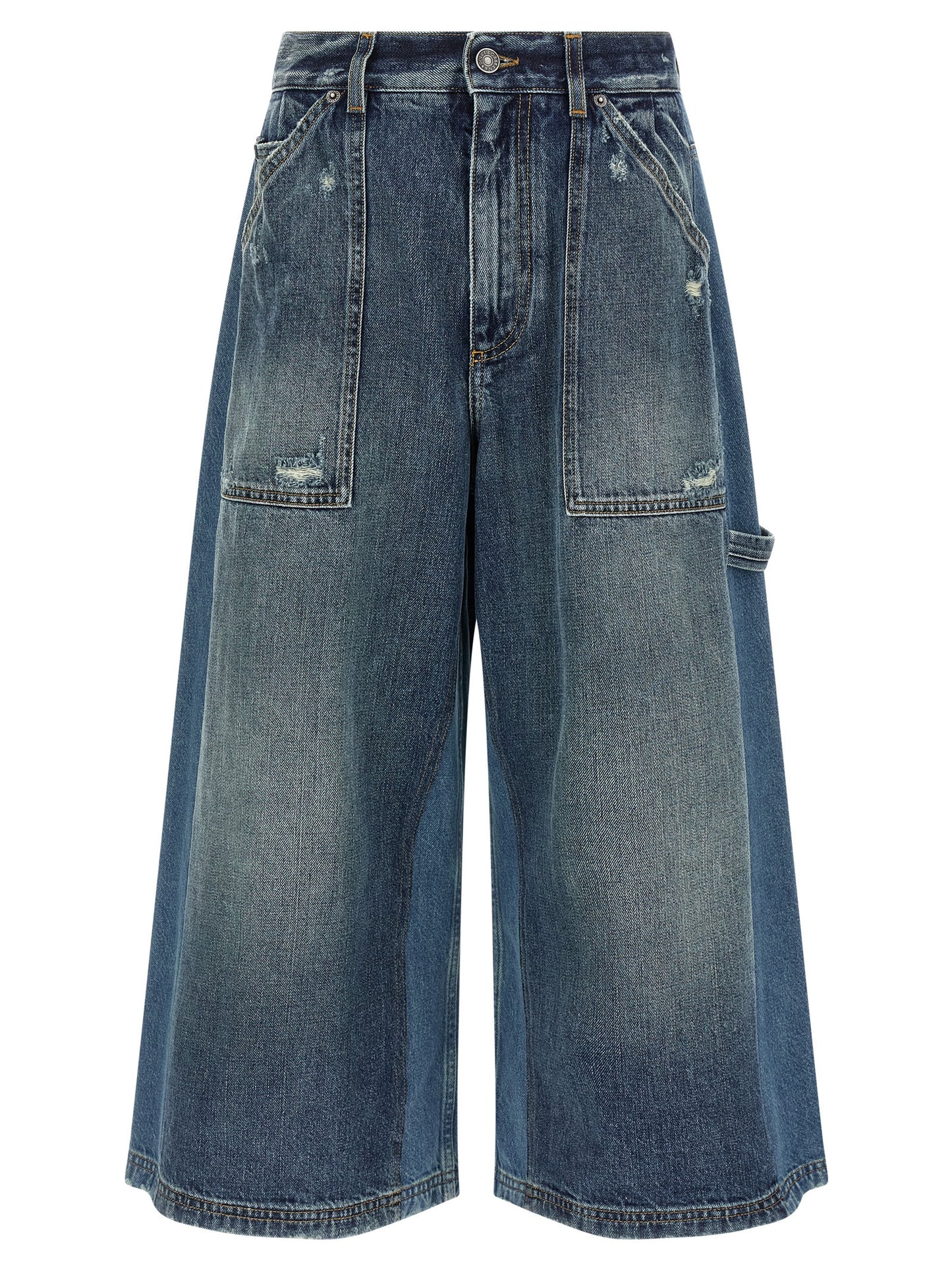 Dolce & Gabbana Blaue Baumwoll-Bermudashorts
