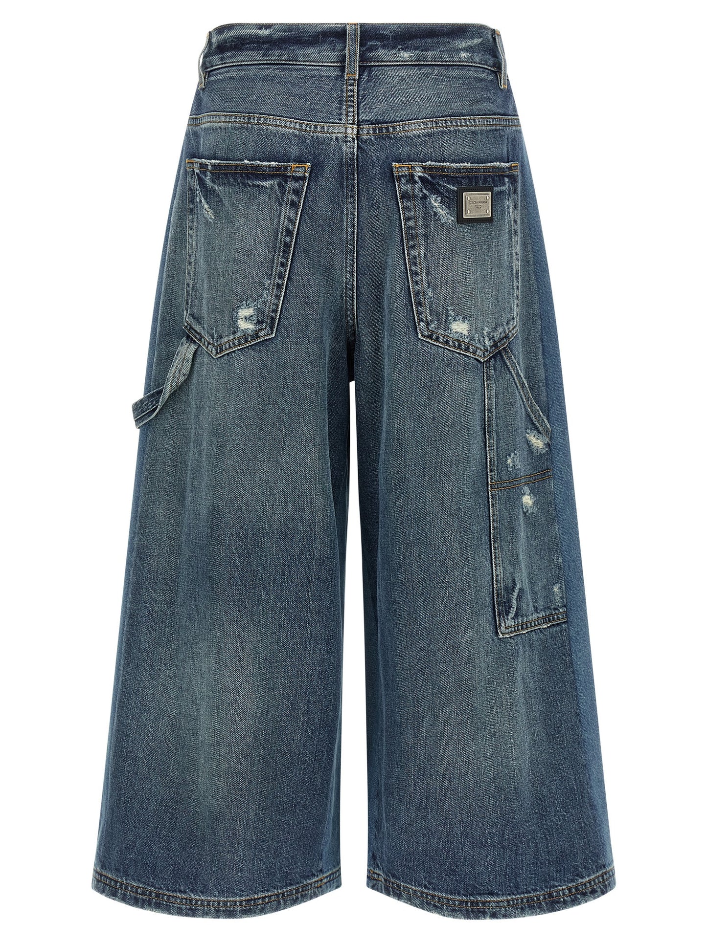 Dolce & Gabbana Blaue Baumwoll-Bermudashorts