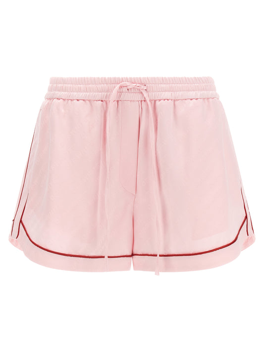 Off-White Mehrfarbige Viskose-Bermudashorts