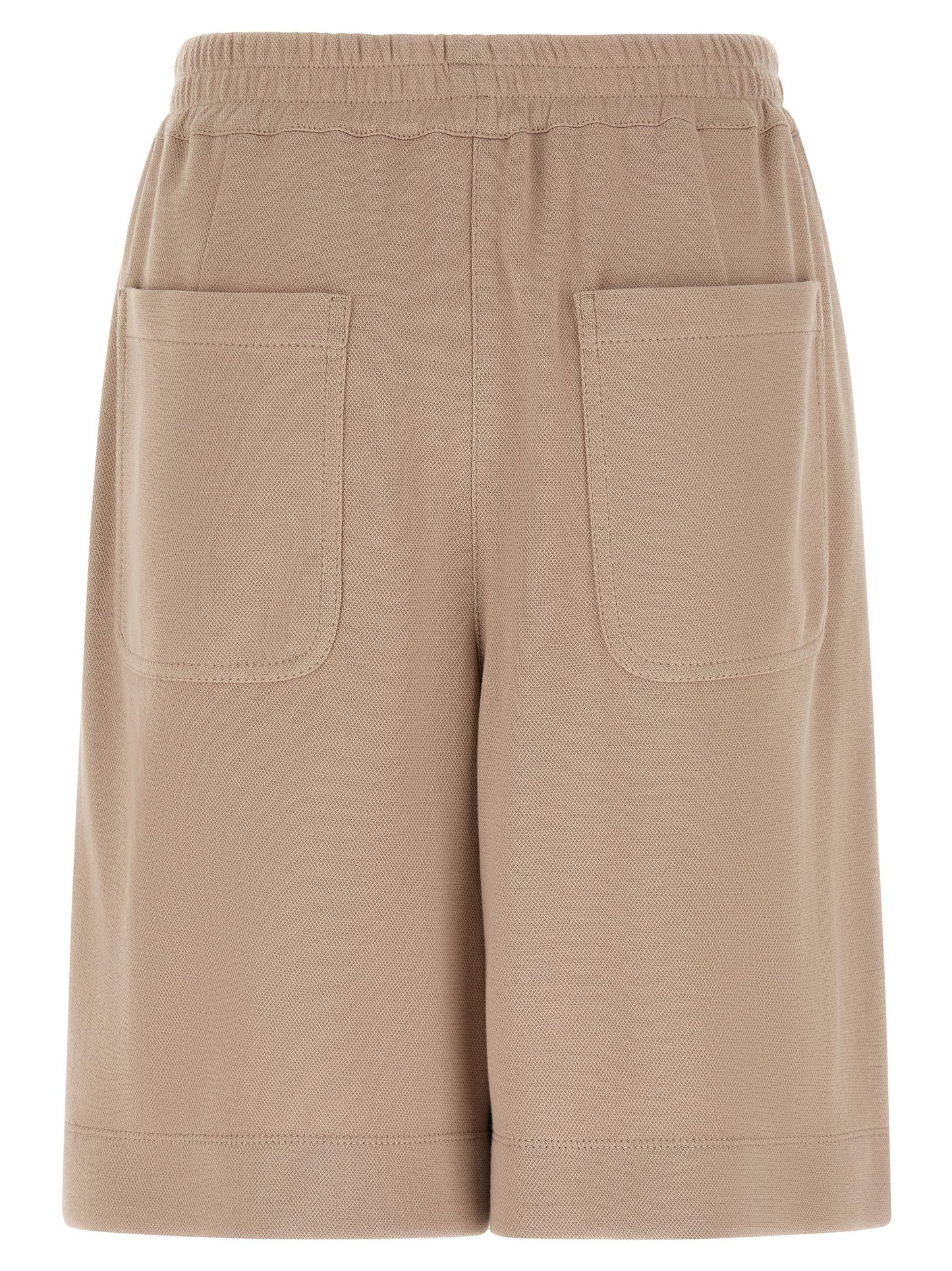 Brunello Cucinelli Braune Baumwoll-Bermudashorts