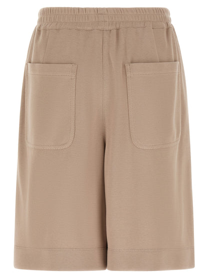 Brunello Cucinelli Braune Baumwoll-Bermudashorts