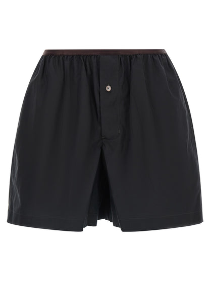 Lemaire Graue Cargoshorts aus Baumwolle