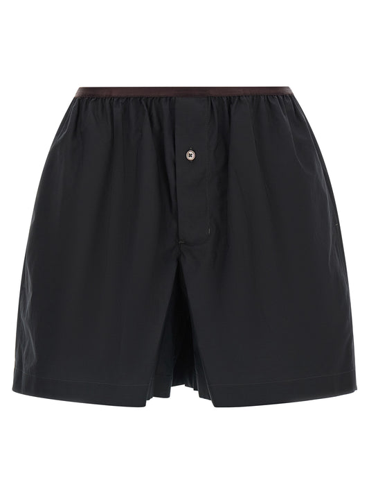 Lemaire Graue Cargoshorts aus Baumwolle