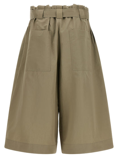 Brunello Cucinelli Zweifarbige Baumwoll-Bermudashorts