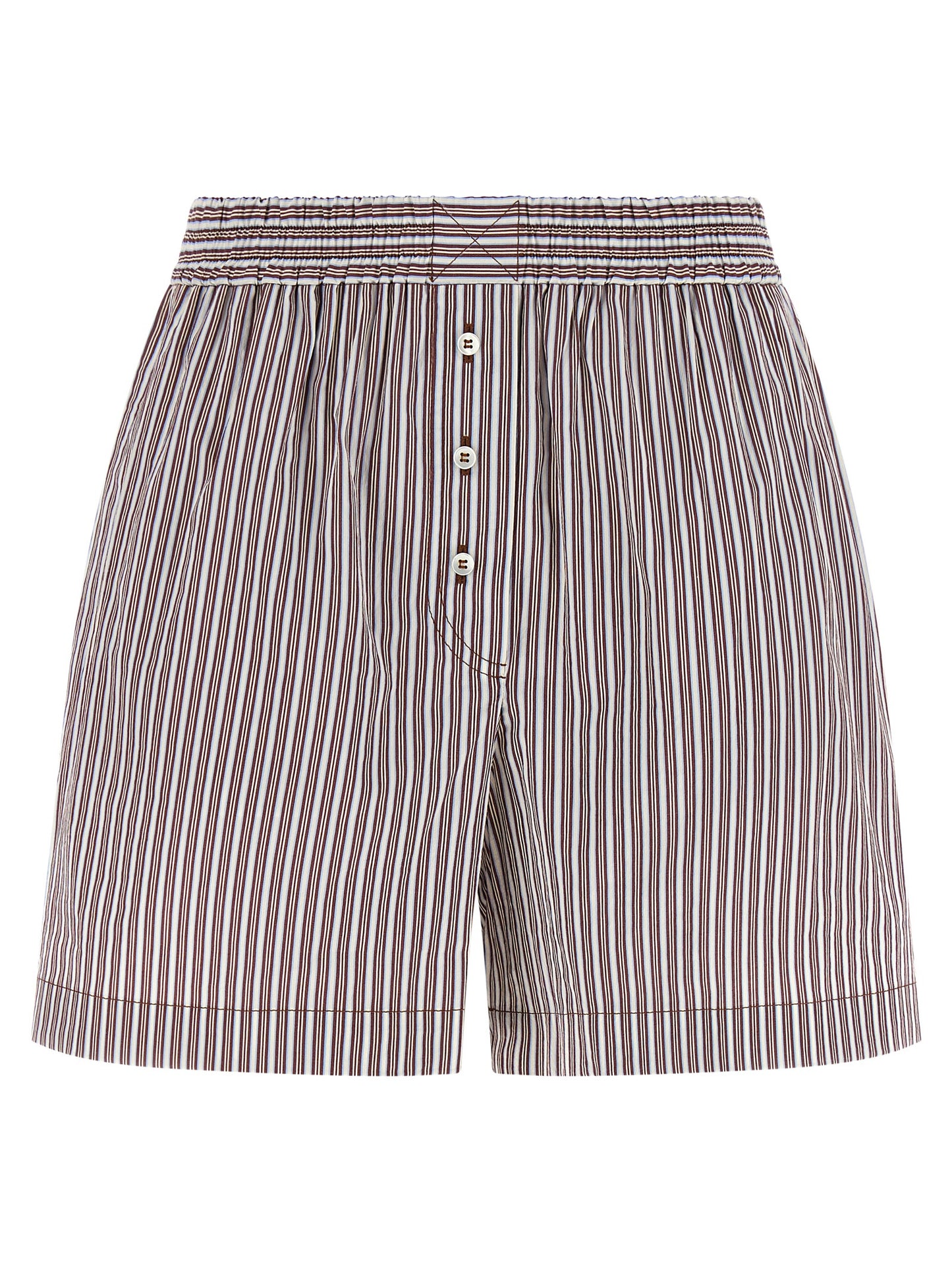 Brunello Cucinelli Bordeaux Baumwoll-Bermudashorts