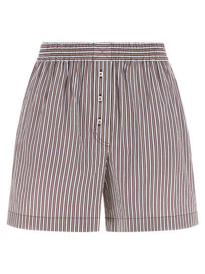 Brunello Cucinelli Bordeaux Baumwoll-Bermudashorts