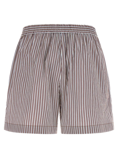 Brunello Cucinelli Bordeaux Baumwoll-Bermudashorts