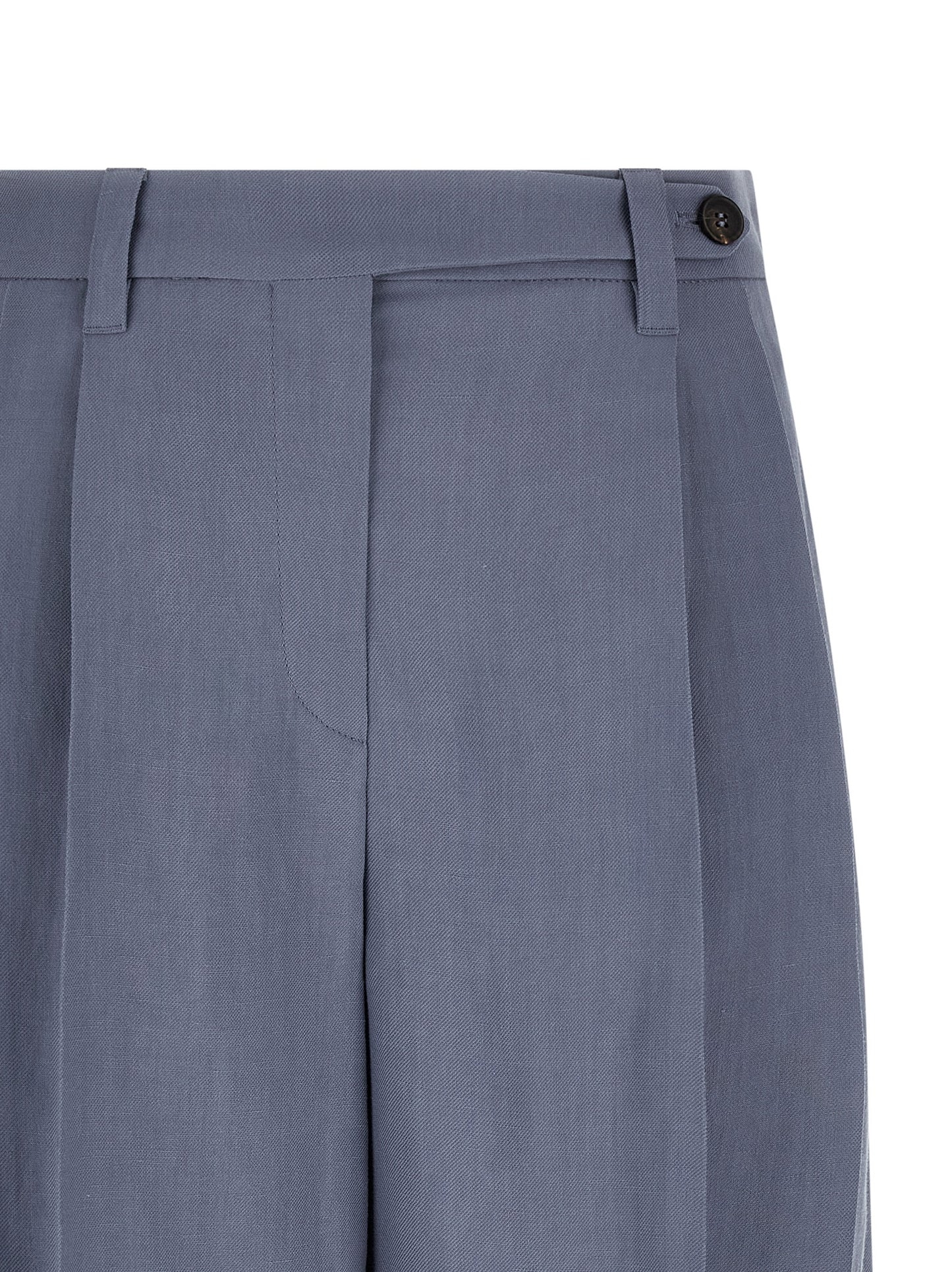Brunello Cucinelli Blaue Bermuda-Shorts aus Viskose