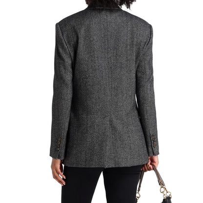 Brunello Cucinelli Schwarzer Blazer aus Elasthan