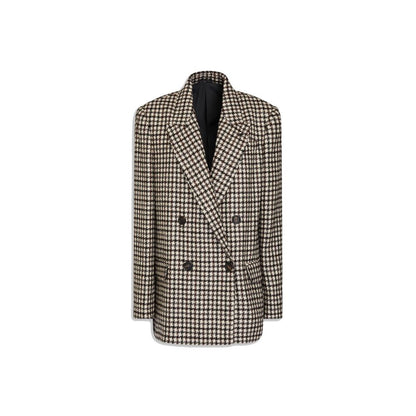 Brunello Cucinelli Brauner Alpaka-Leder-Blazer