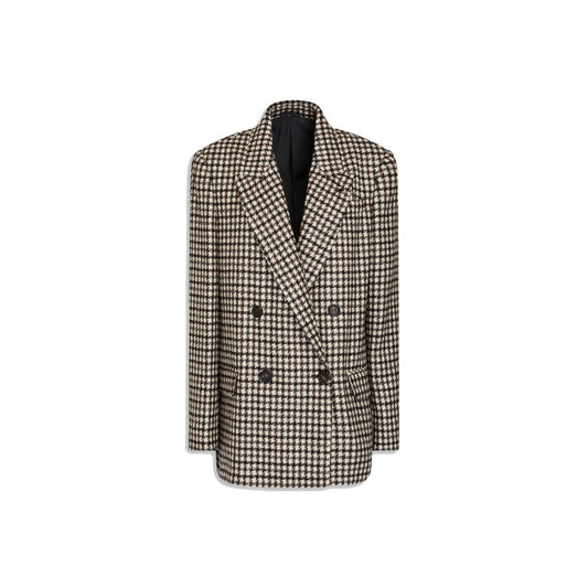Brunello Cucinelli Brauner Alpaka-Leder-Blazer