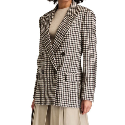Brunello Cucinelli Brauner Alpaka-Leder-Blazer