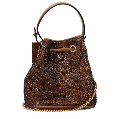 Versace Braune Satin-Handtasche