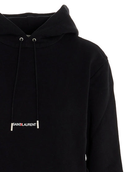 Saint Laurent Schwarzer Baumwoll-Sweatshirt