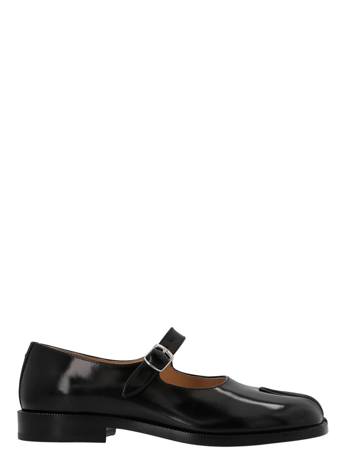 Maison Margiela Ballerine Tabi Mary-Jane Nere in Pelle