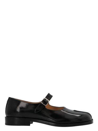 Maison Margiela Ballerine Tabi Mary-Jane Nere in Pelle