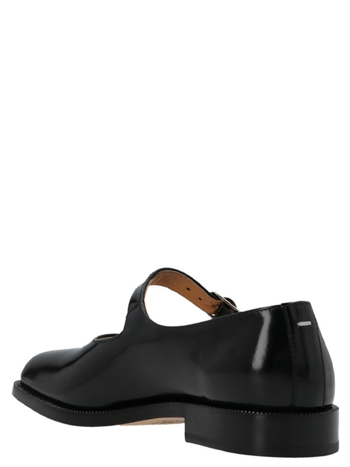 Maison Margiela Ballerine Tabi Mary-Jane Nere in Pelle