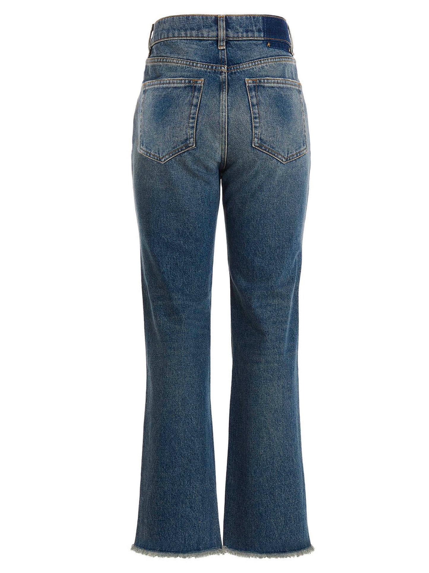 Golden Goose Blaue Baumwoll-Jeans mit ausgestelltem Bein