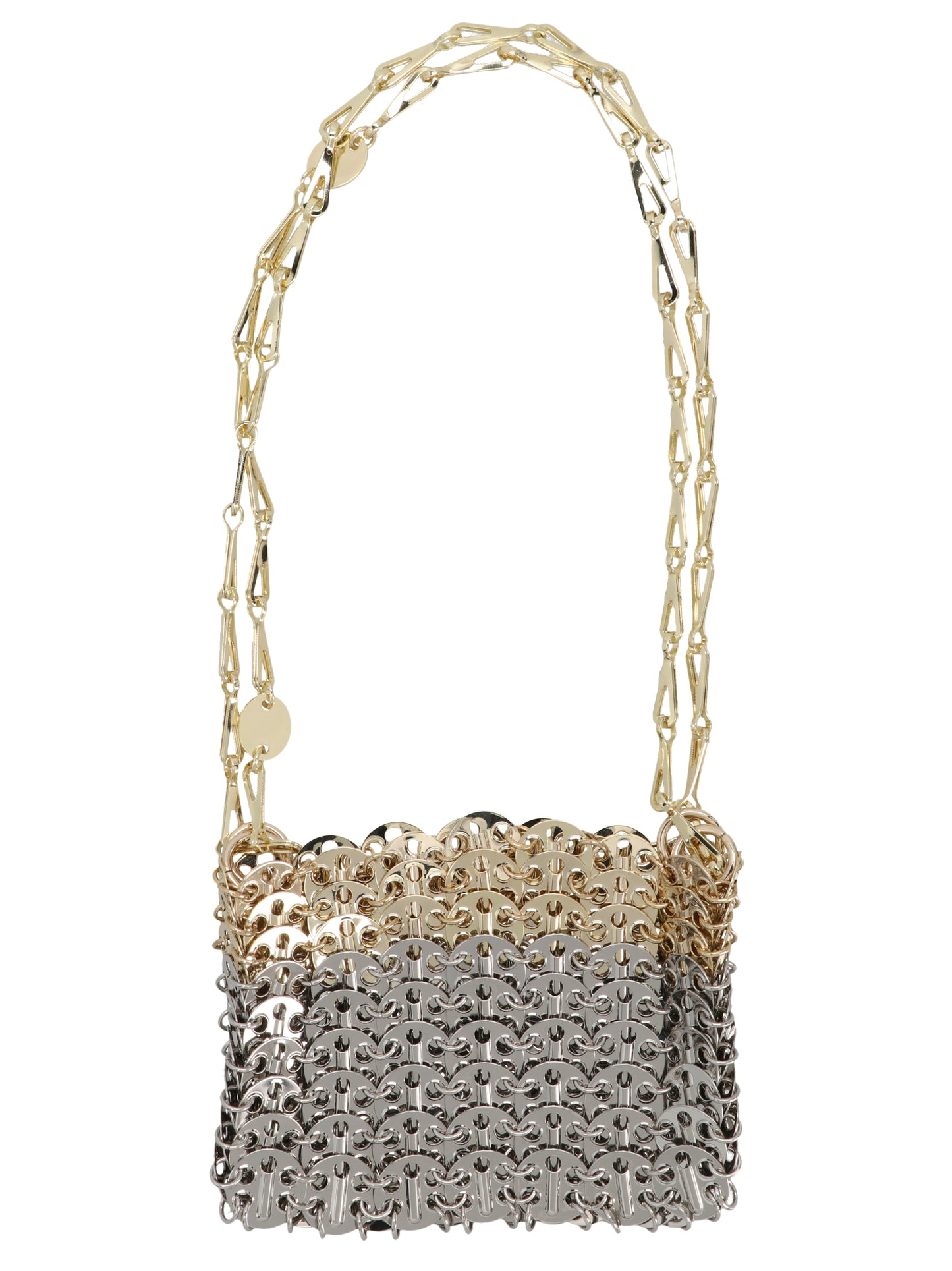 Paco Rabanne Schultertasche aus mehrfarbigem Messing