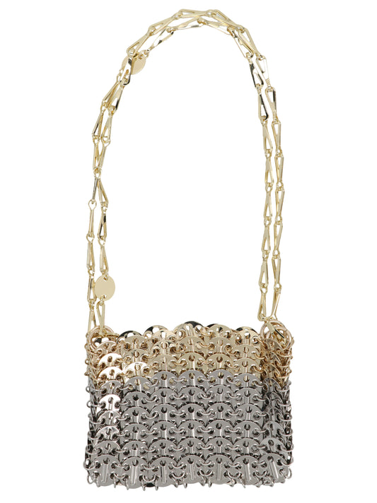 Paco Rabanne Schultertasche aus mehrfarbigem Messing