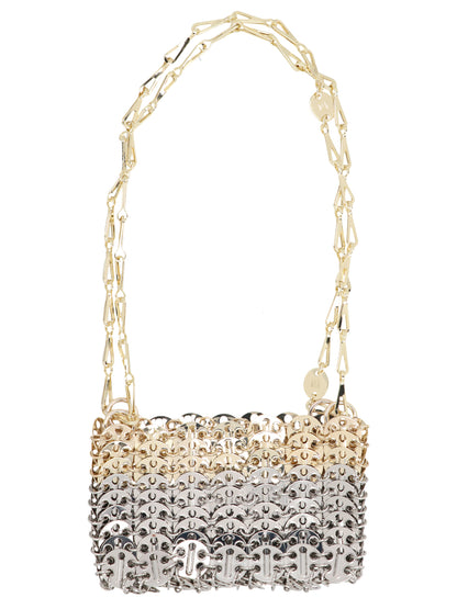 Paco Rabanne Schultertasche aus mehrfarbigem Messing