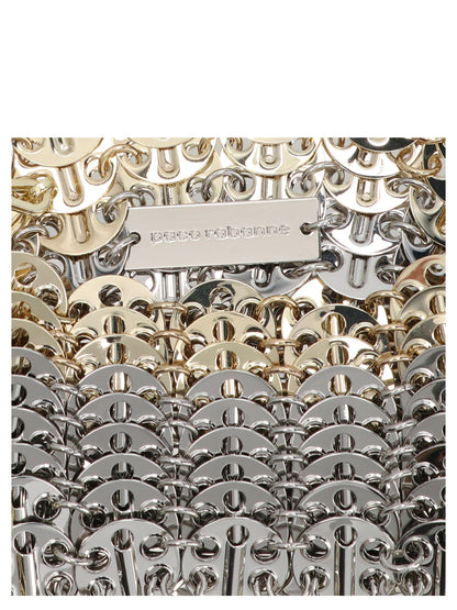 Paco Rabanne Schultertasche aus mehrfarbigem Messing
