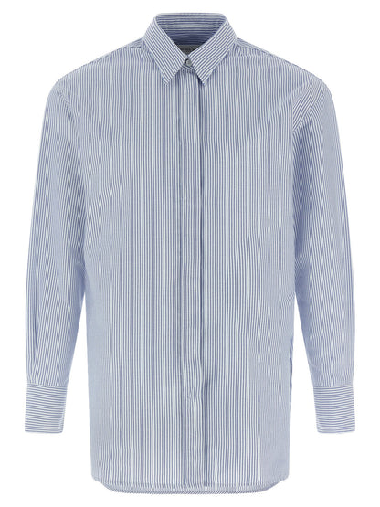 Golden Goose Blaue Baumwollbluse