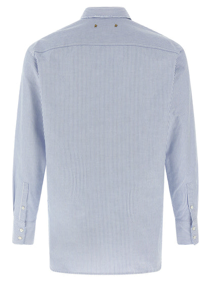Golden Goose Blaue Baumwollbluse