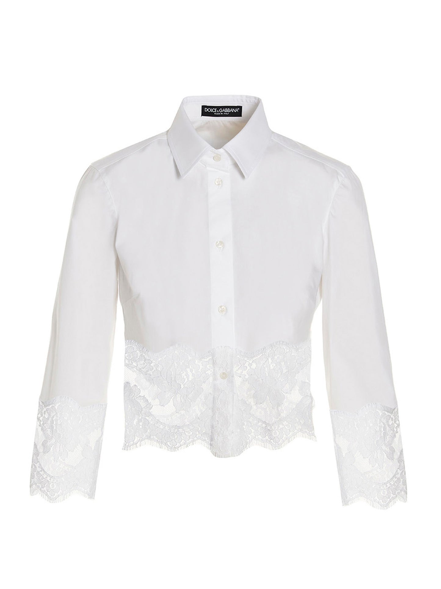 Dolce & Gabbana Weiße Baumwollbluse