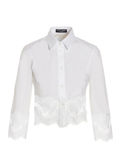 Dolce & Gabbana Weiße Baumwollbluse