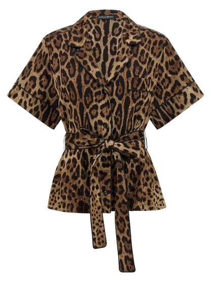 Dolce & Gabbana Braune Seidenbluse