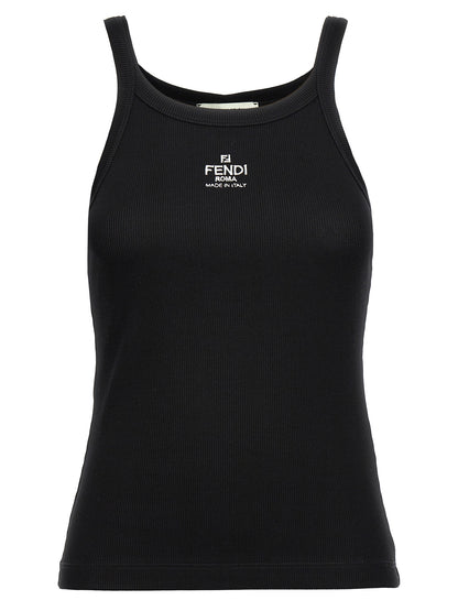 Fendi Schwarzes Baumwoll-T-Shirt