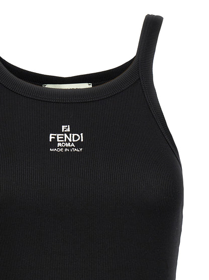 Fendi Schwarzes Baumwoll-T-Shirt