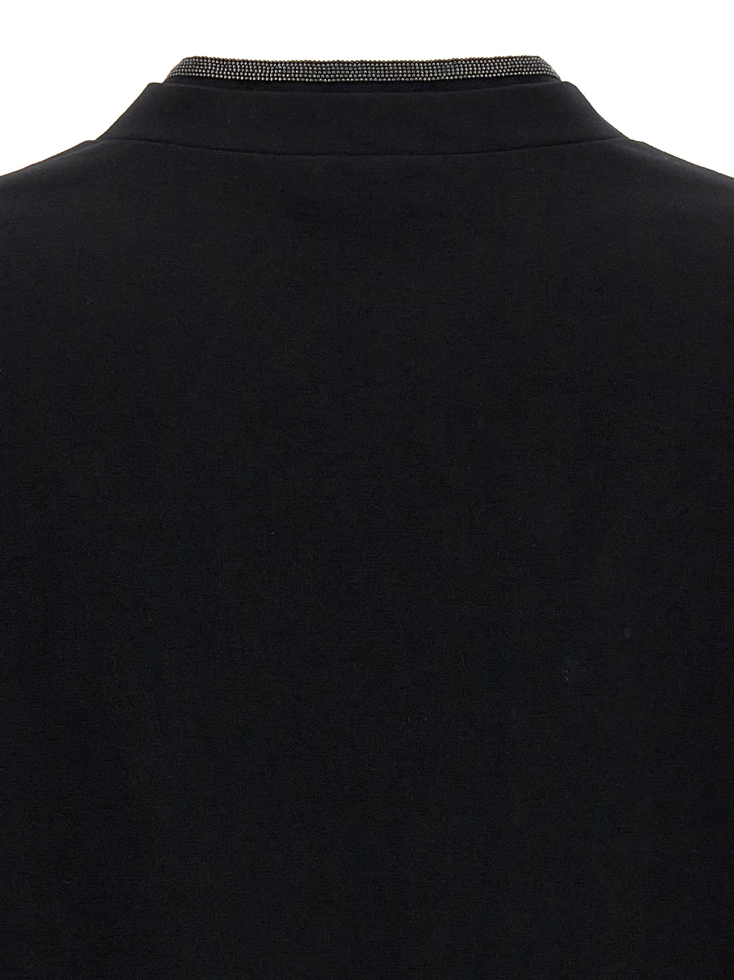 Brunello Cucinelli Schwarzes Baumwoll-T-Shirt