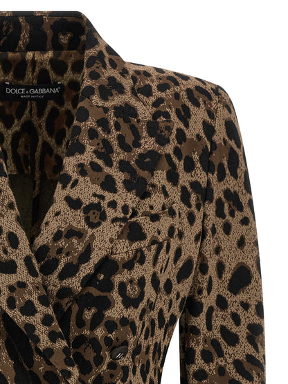 Dolce & Gabbana Brauner Viskose-Blazer