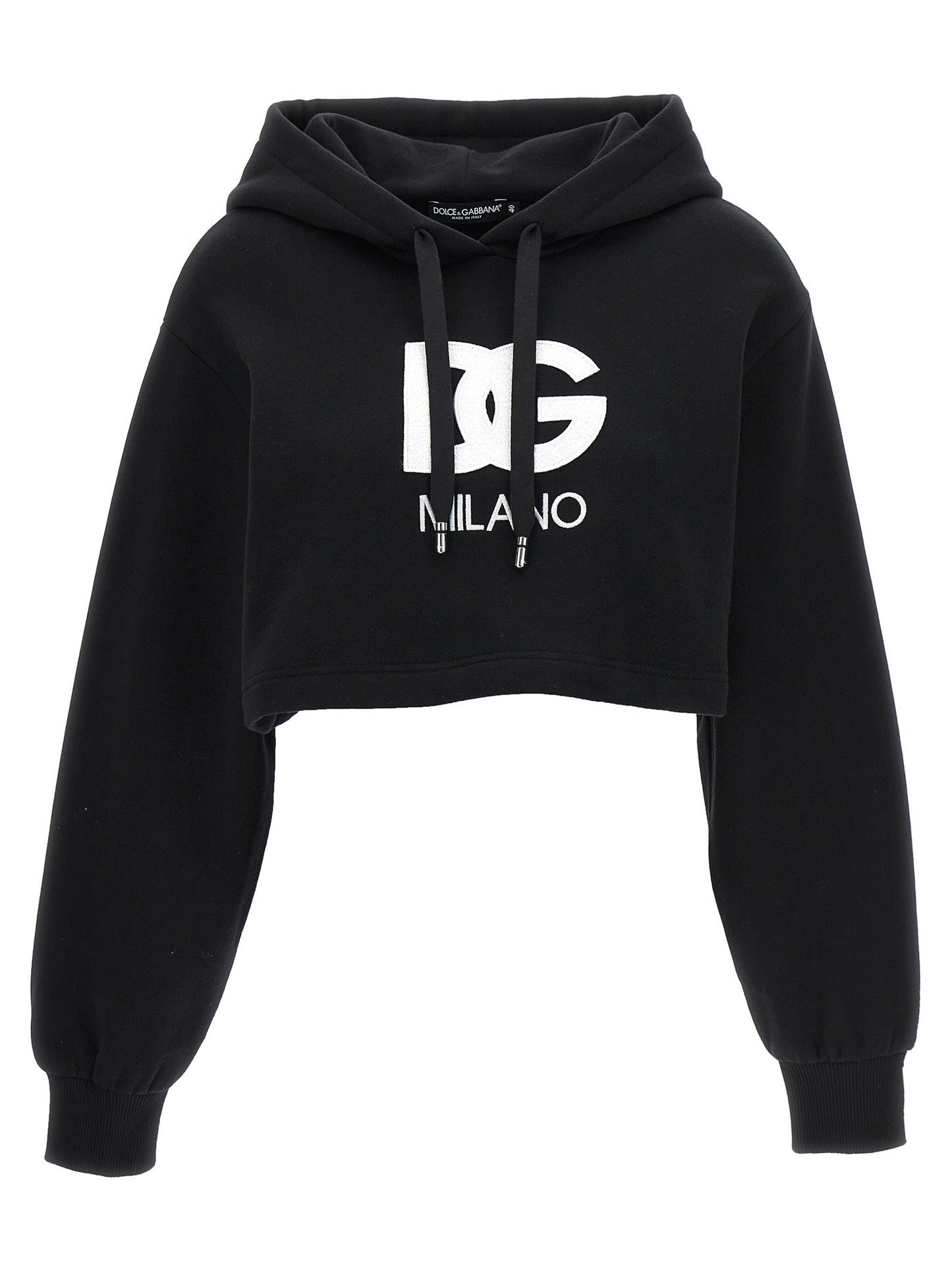 Dolce & Gabbana Schwarzer Baumwoll-Hoodie