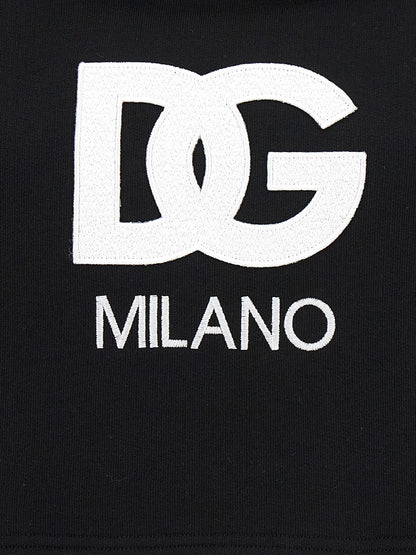 Dolce & Gabbana Schwarzer Baumwoll-Hoodie