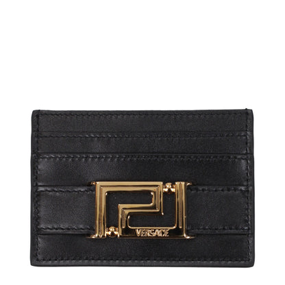 Versace Schwarzer Kartenhalter aus Leder