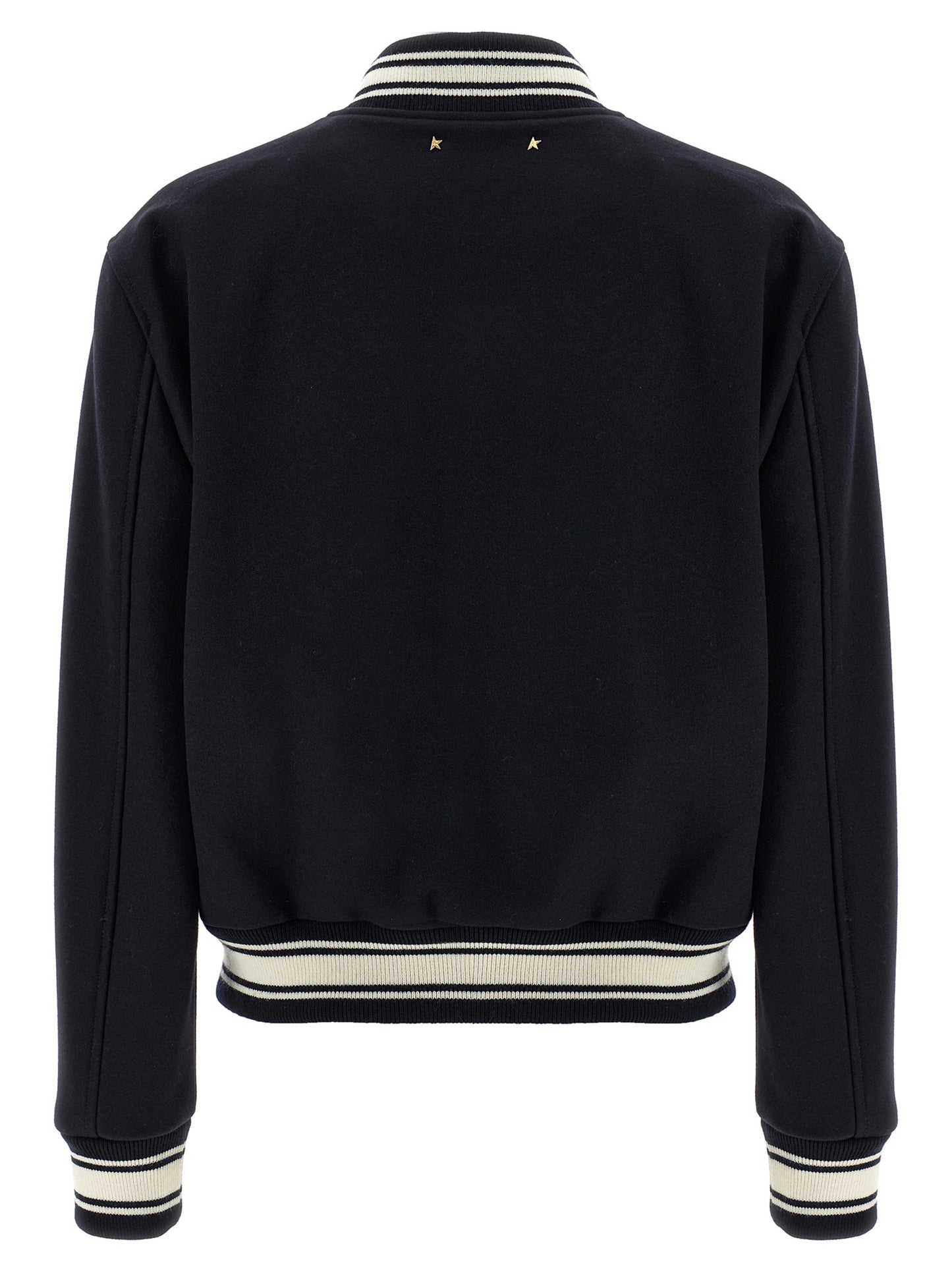 Golden Goose Blauer Bomber aus reiner Schurwolle