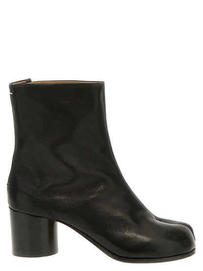 Maison Margiela Schwarze Ankle Boots aus Nappa-Leder / Kalbsleder