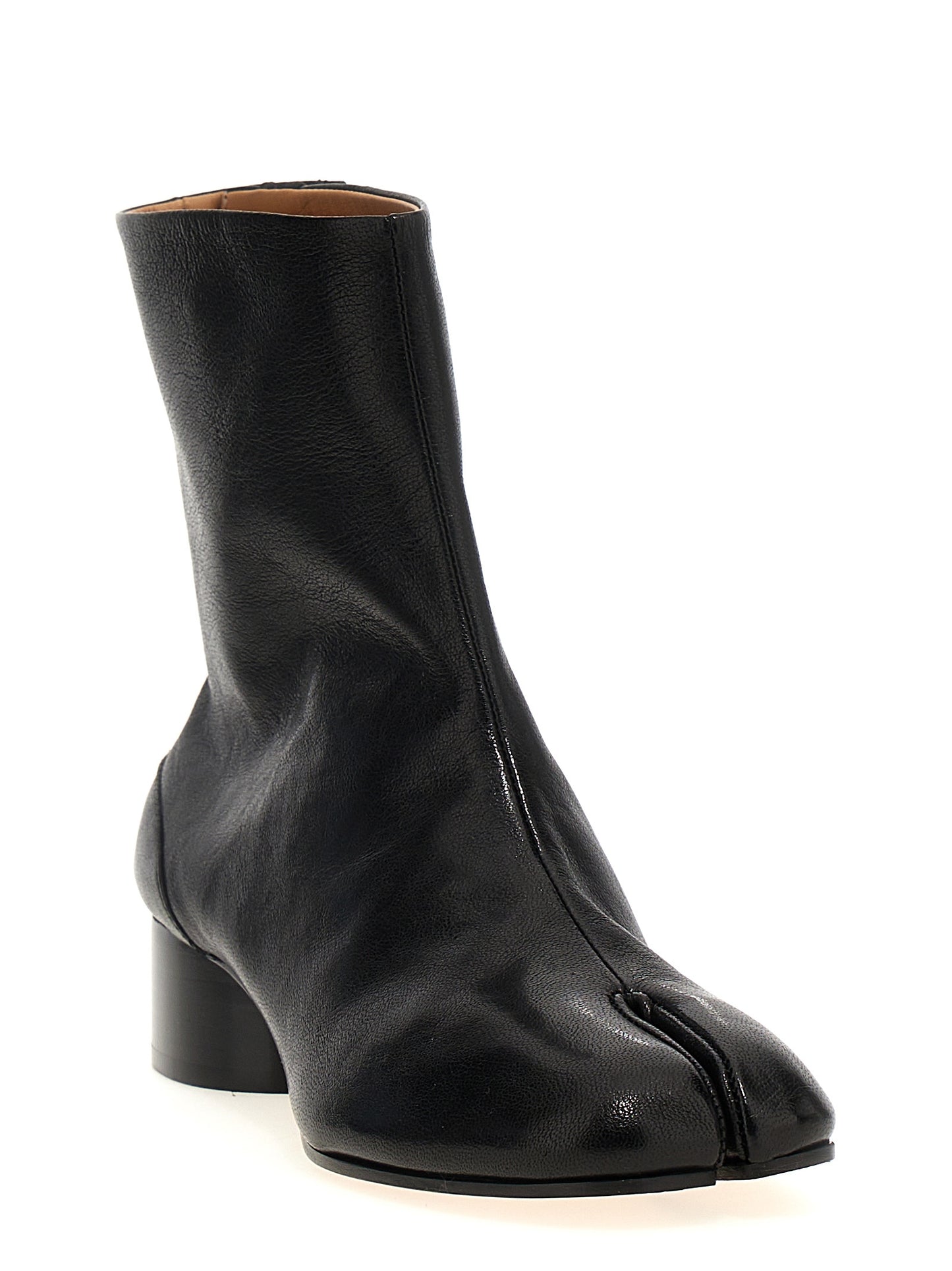 Maison Margiela Schwarze Stiefeletten aus Lammleder